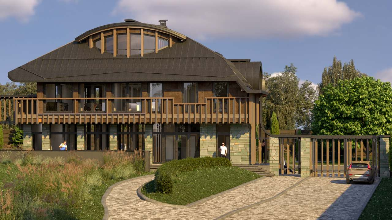 Administative building fo settlement                Администрация посёлка