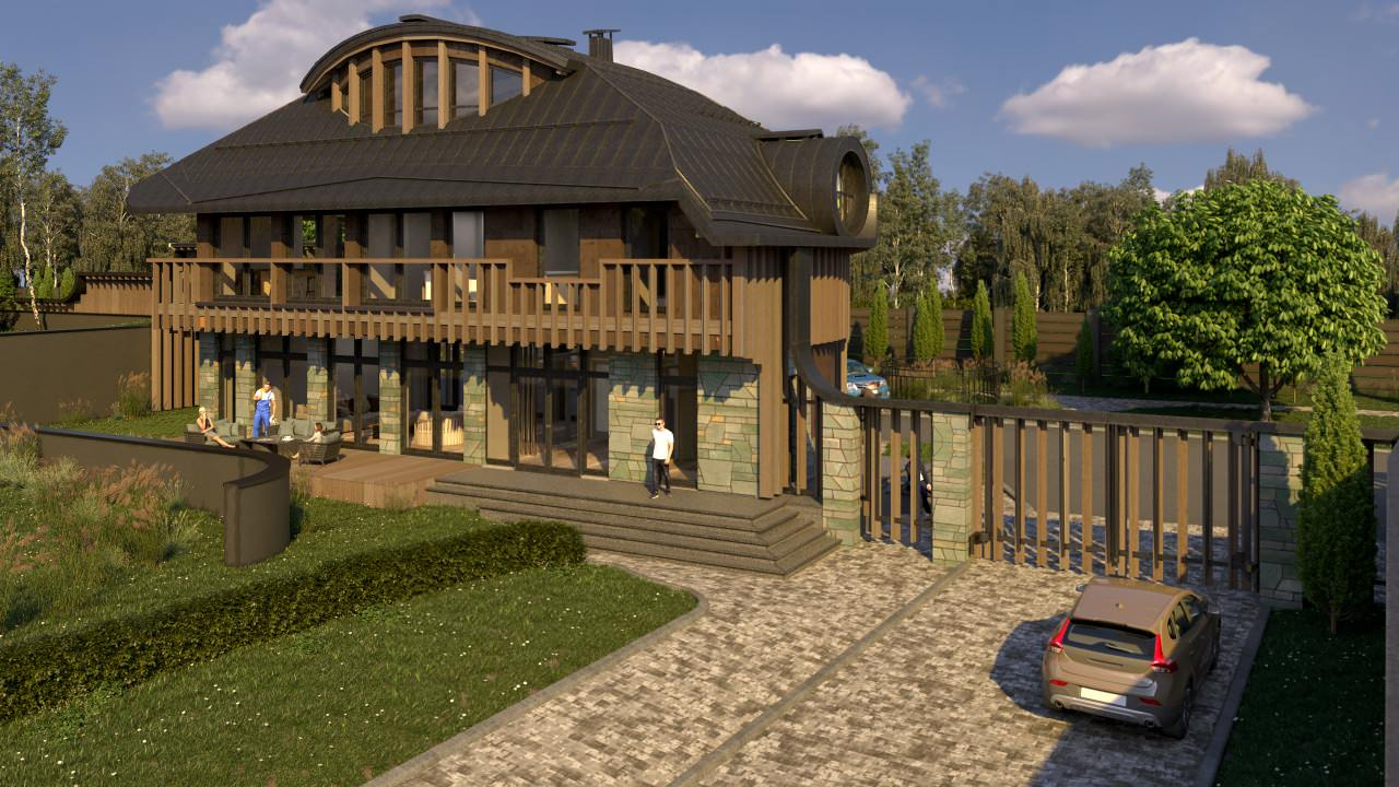 Administative building fo settlement                Администрация посёлка