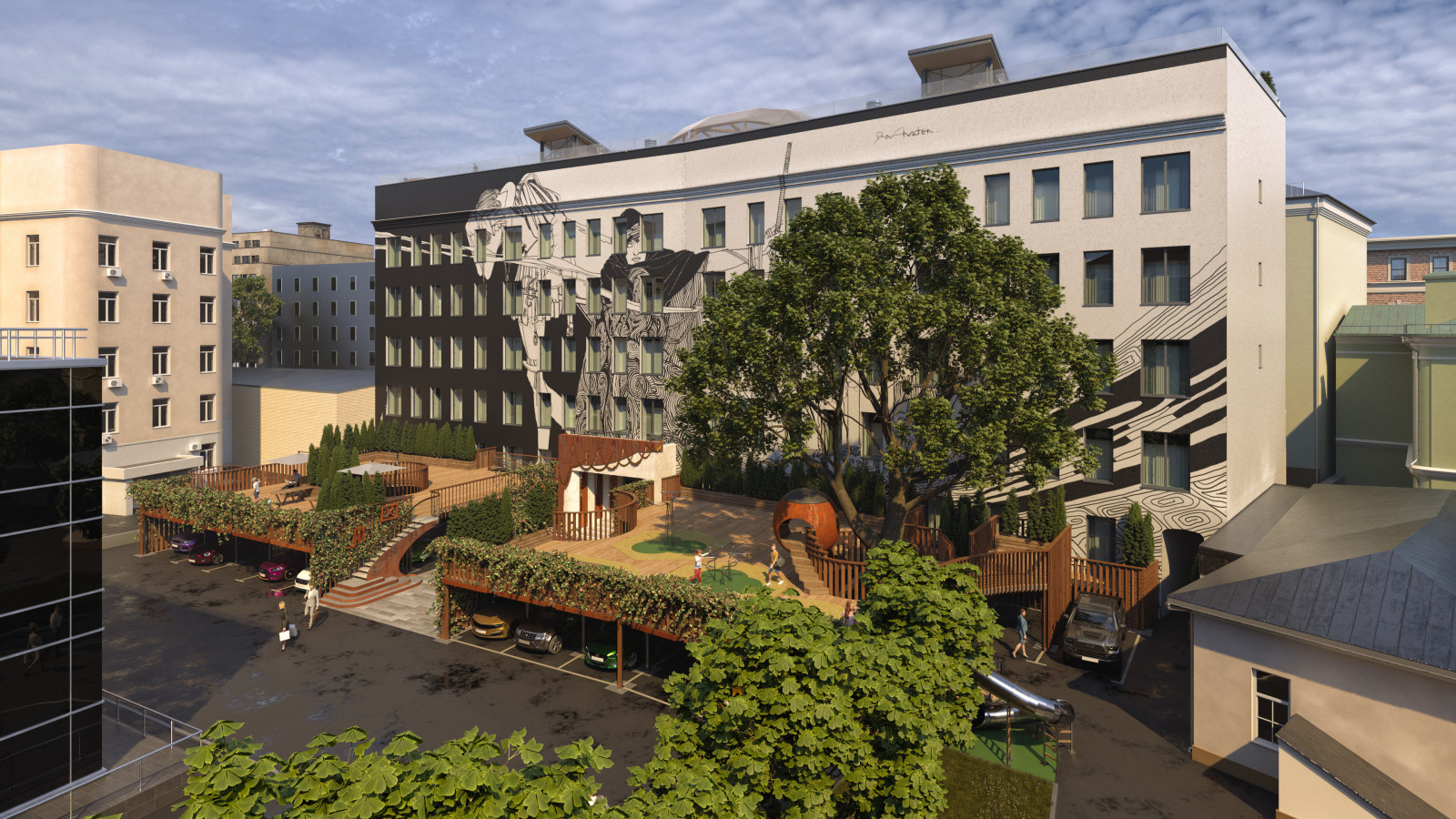 Apartmemt building reconstruction