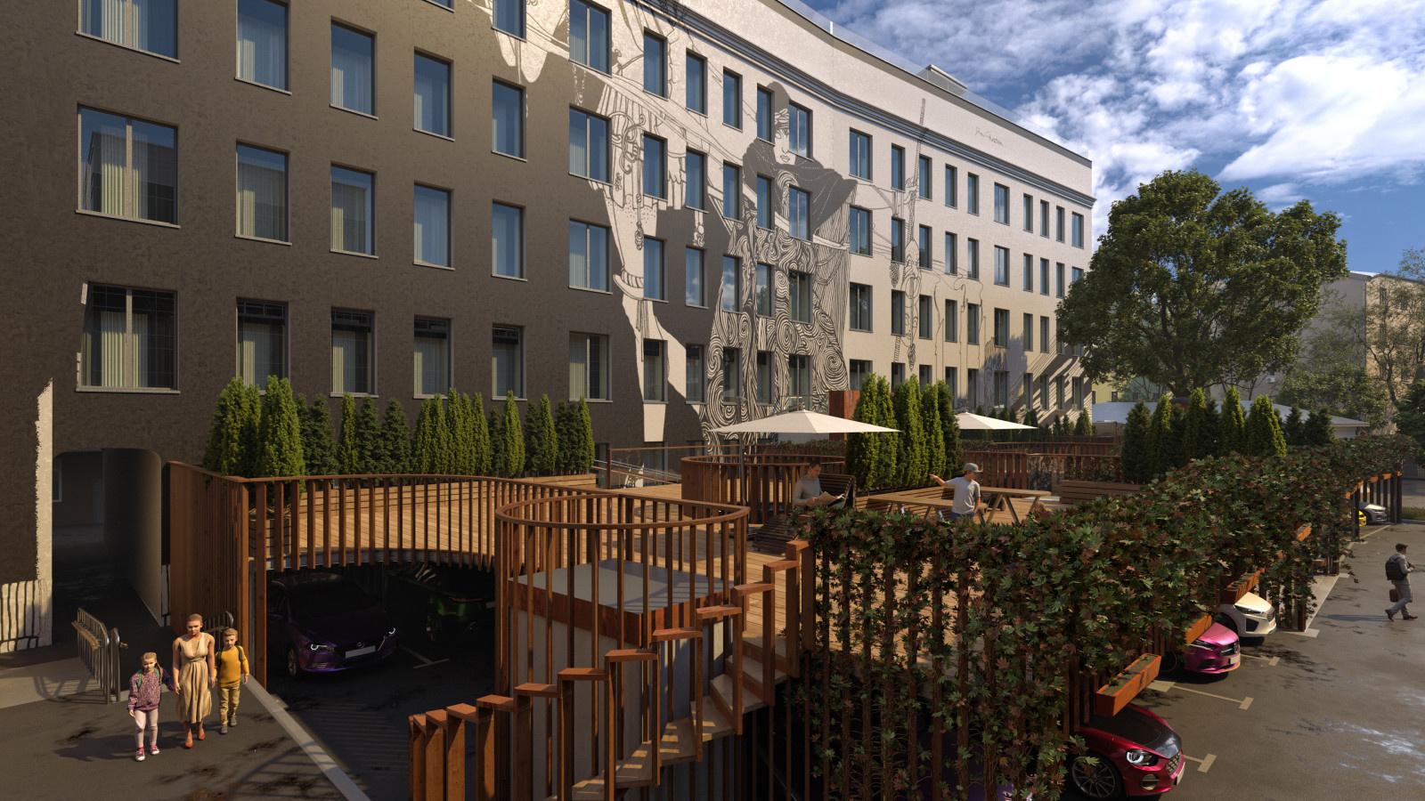 Apartmemt building reconstruction