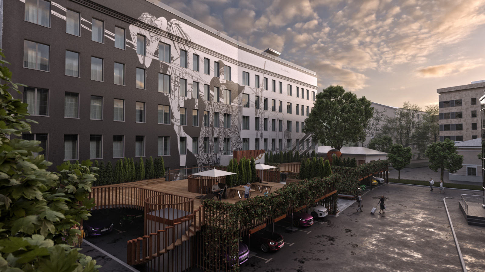 Apartmemt building reconstruction