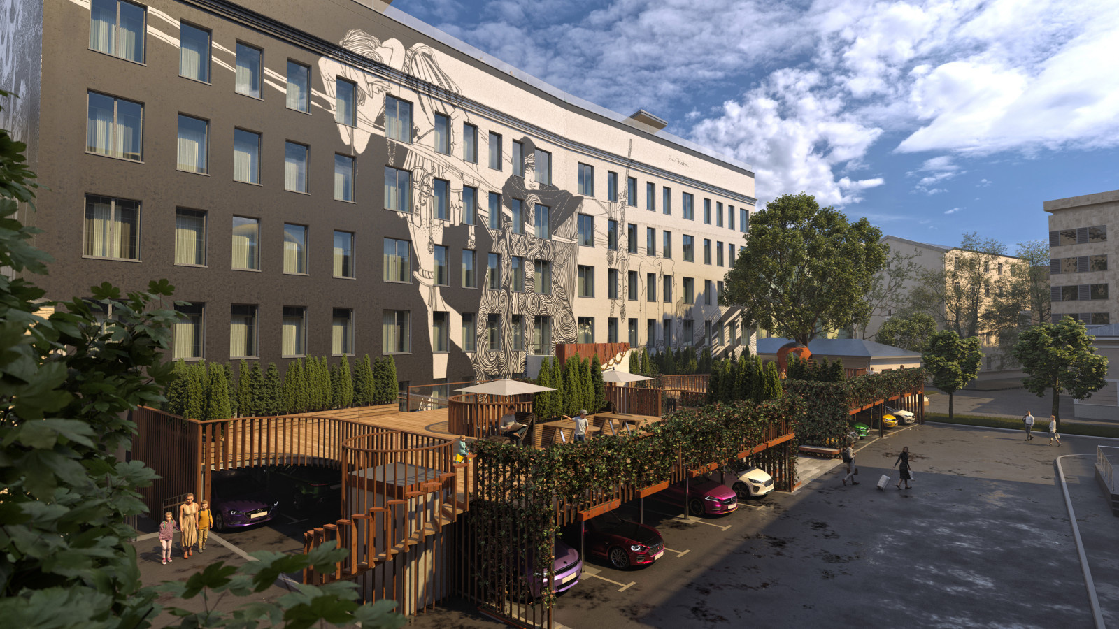 Apartmemt building reconstruction
