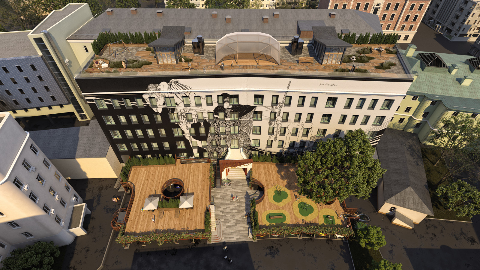 Apartmemt building reconstruction