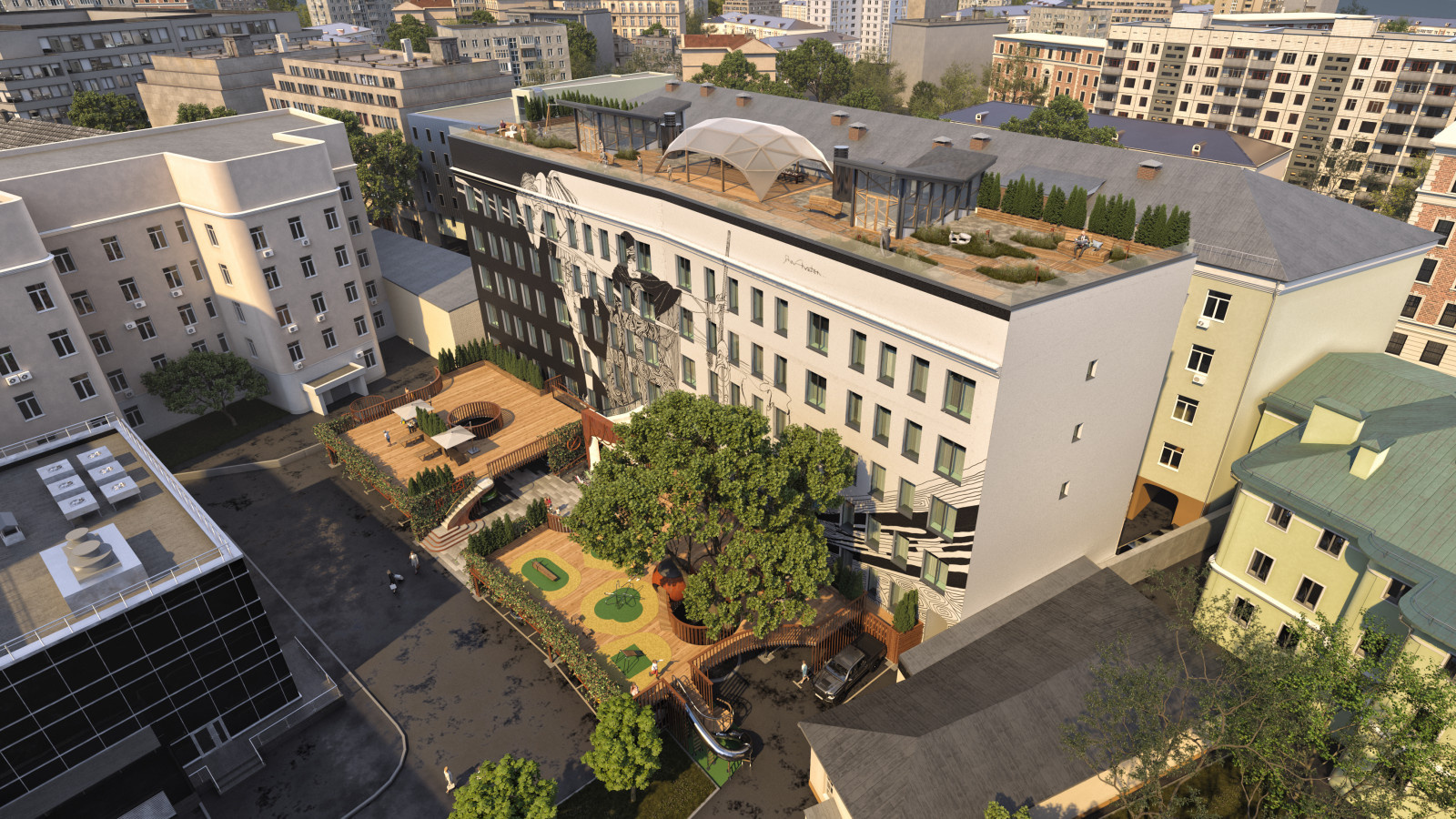 Apartmemt building reconstruction