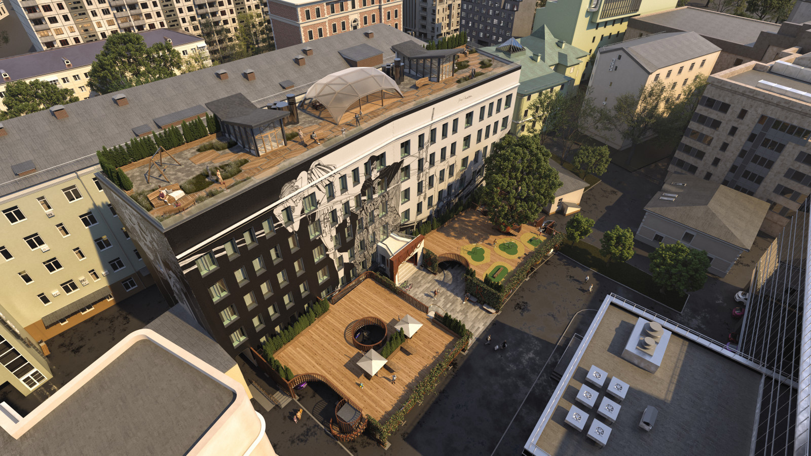 Apartmemt building reconstruction