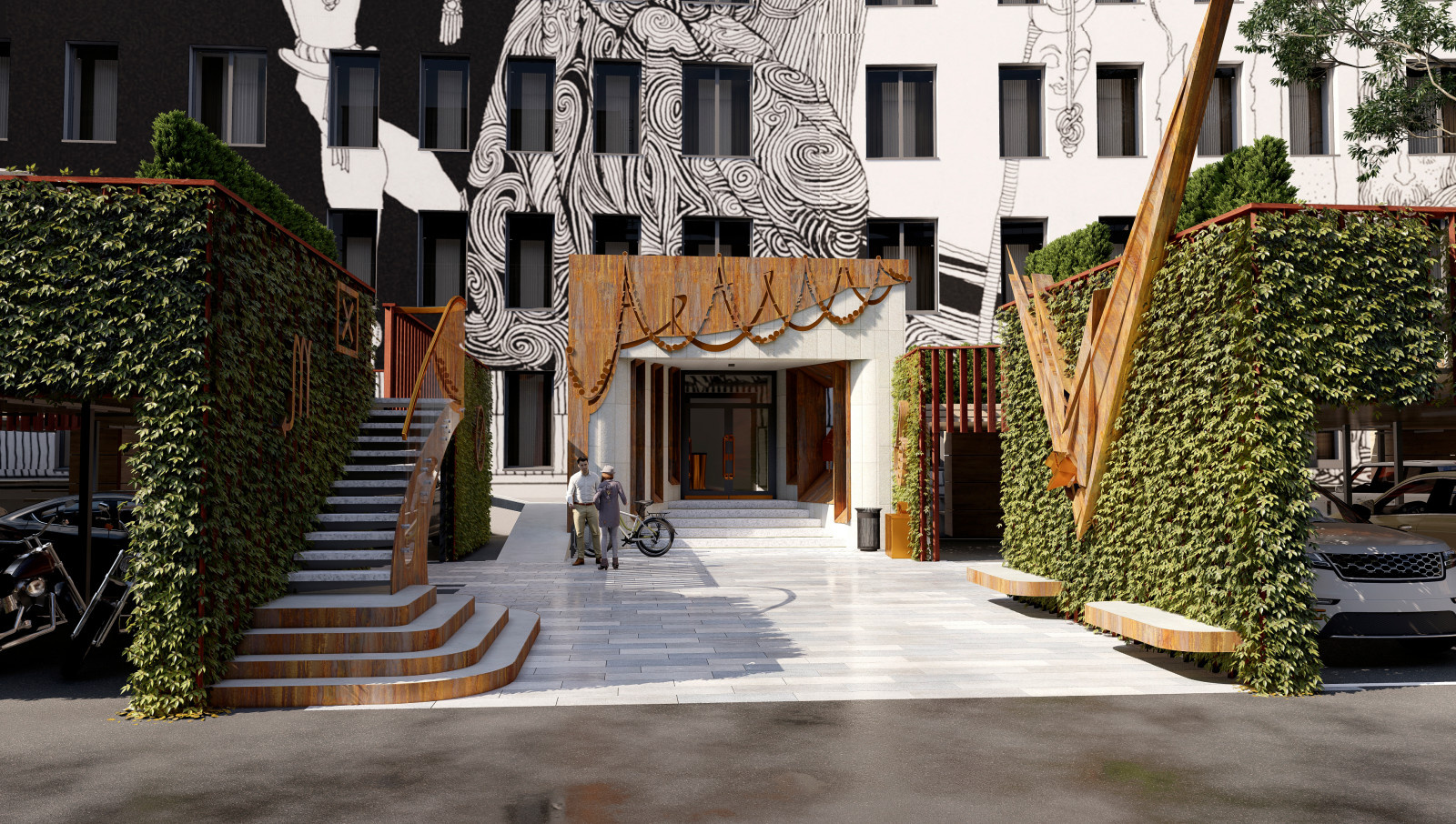Apartmemt building reconstruction