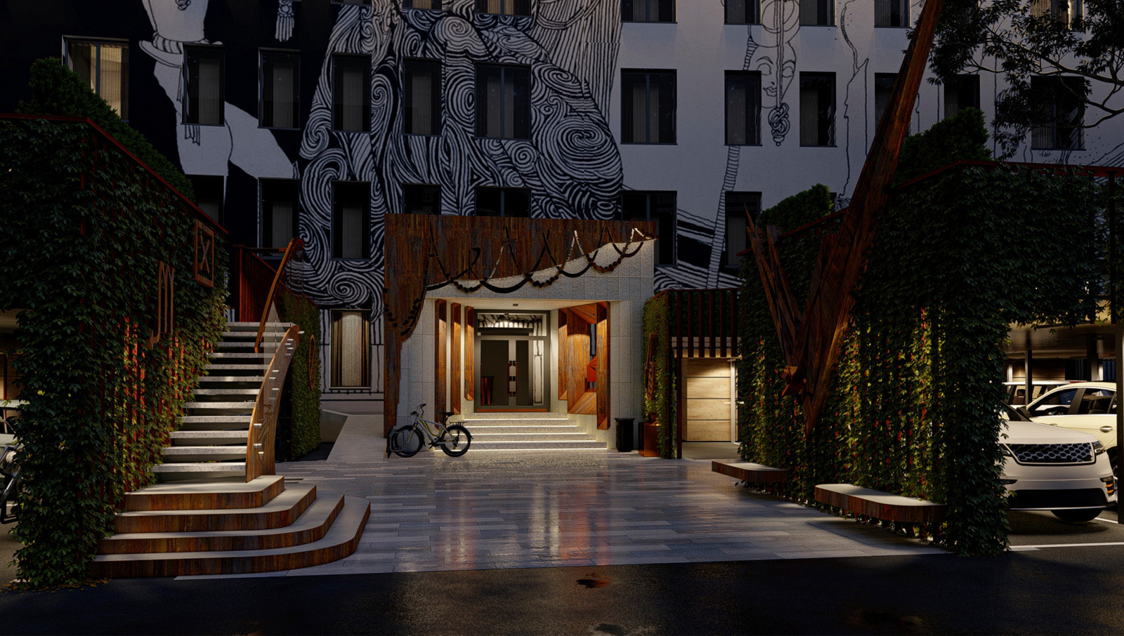 Apartmemt building reconstruction