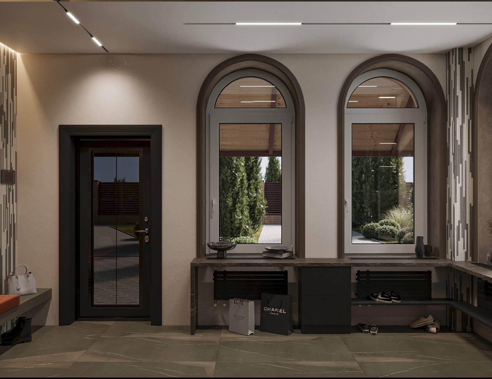 Интерьер загородного дома кардинально отличающийся от домов в округе