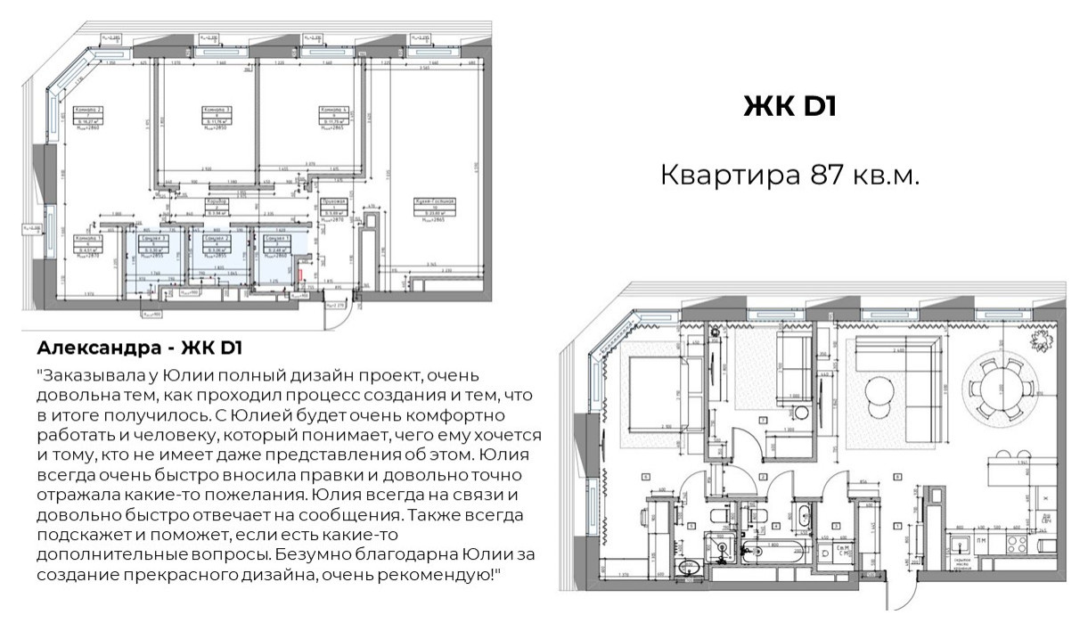 ЖК D1 - планировочное решение