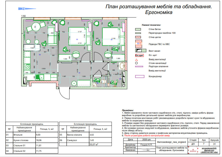 Wohnung zum Mieten 55 m2 Kyiv Ukraine