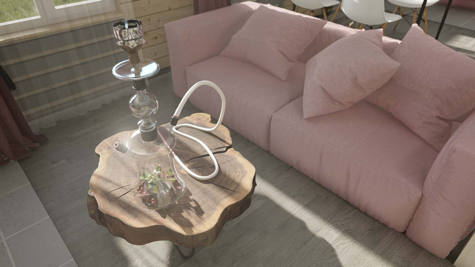 интерьер гостиной Бохо Beige