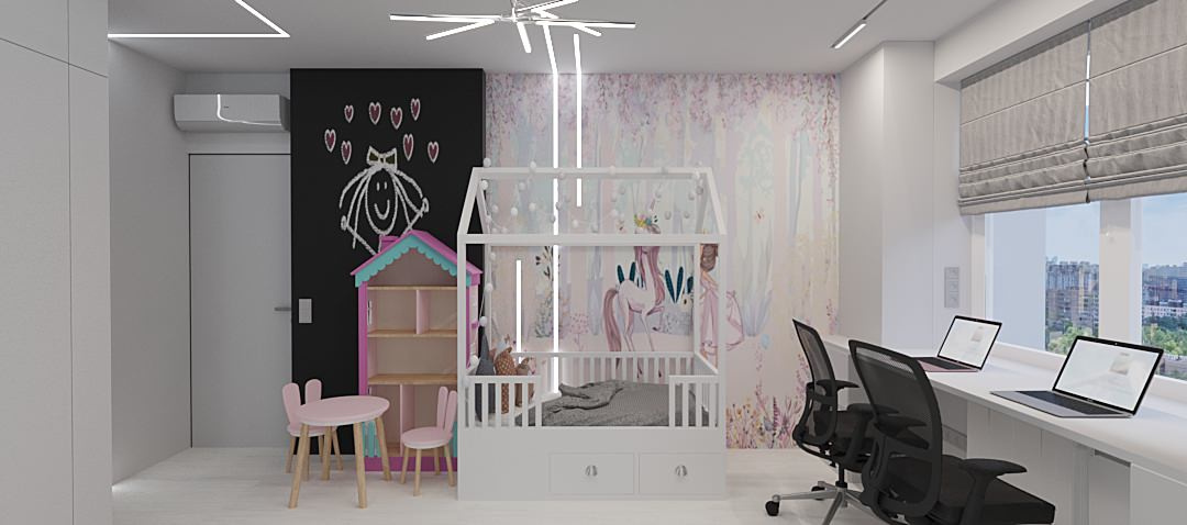 Интерьер Квартиры 84 м2 в Москве в современном минимализме.  Жк Настроение