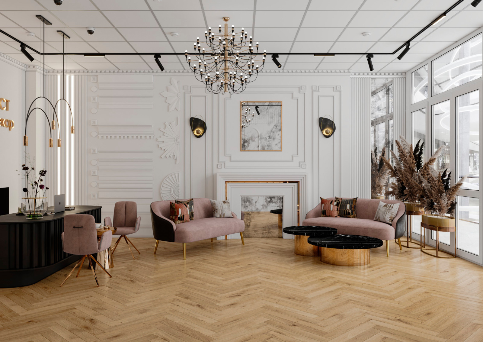 Салон продаж лепнины. Вариант 2