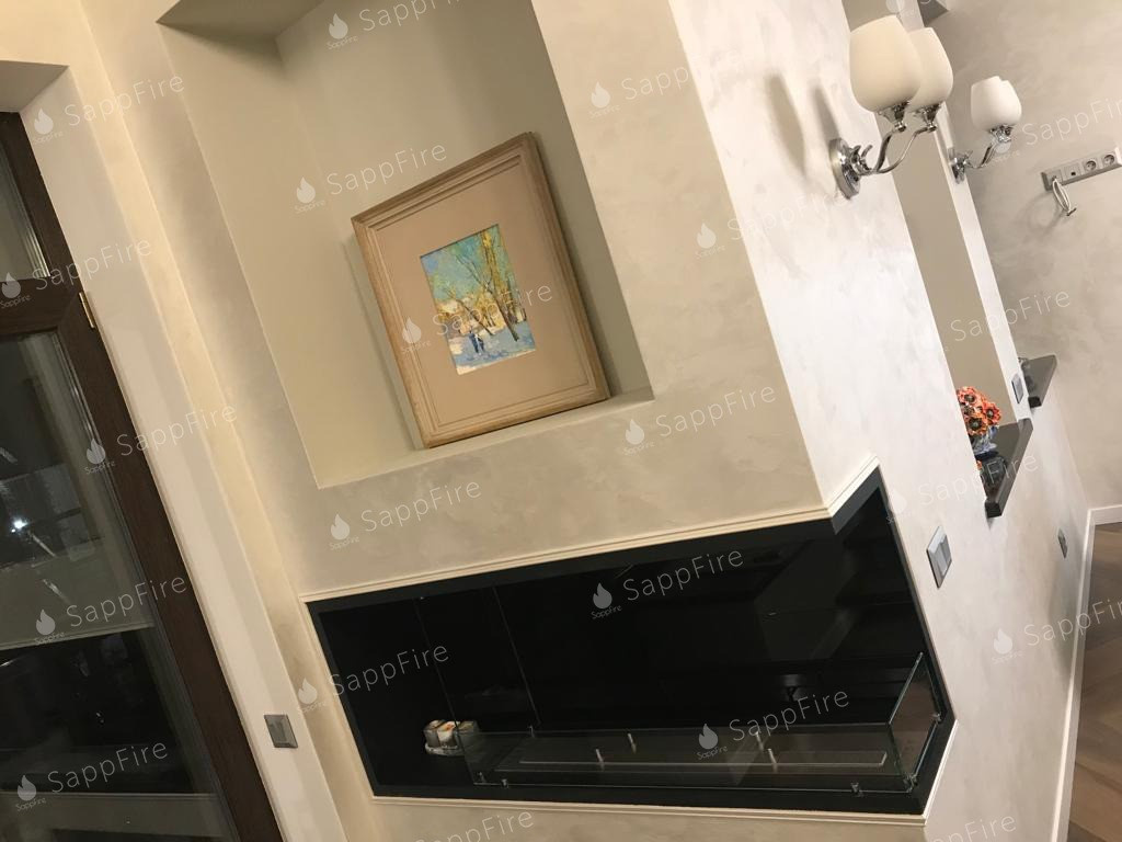 Мир уюта и комфорта с нашим выстроенным угловым биокамином