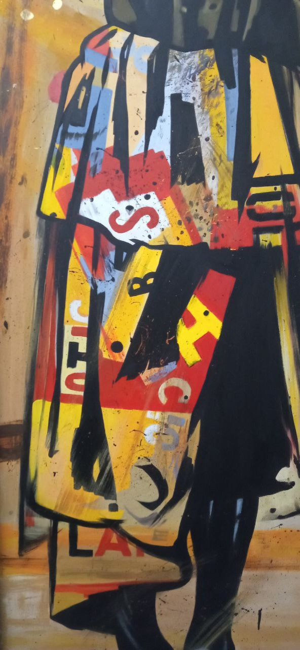 Роспись двери "Индеец"