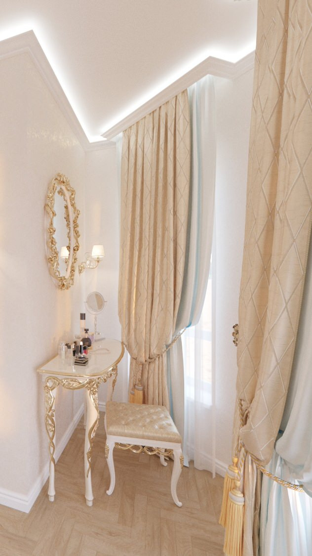 Спальня и прихожая в коттедже