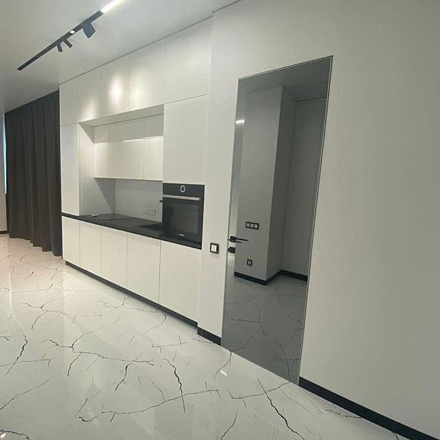 Обложка проекта: Дверь скрытого монтажа с зеркалом