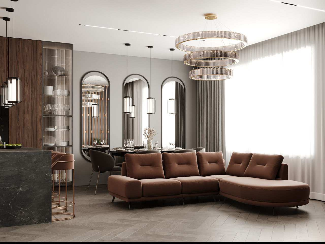 Трехкомнатная квартира ЖК Александровский сад