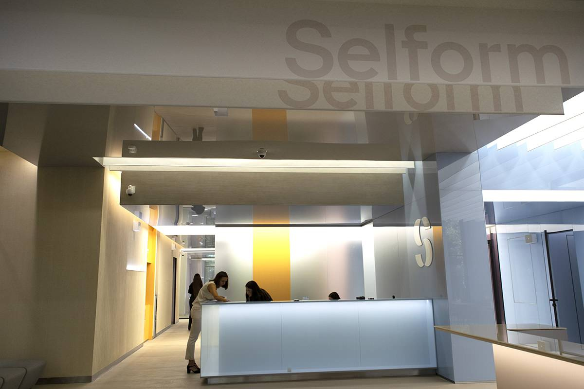 Бумажные потолки в фитнес-клубе Selform, Москва