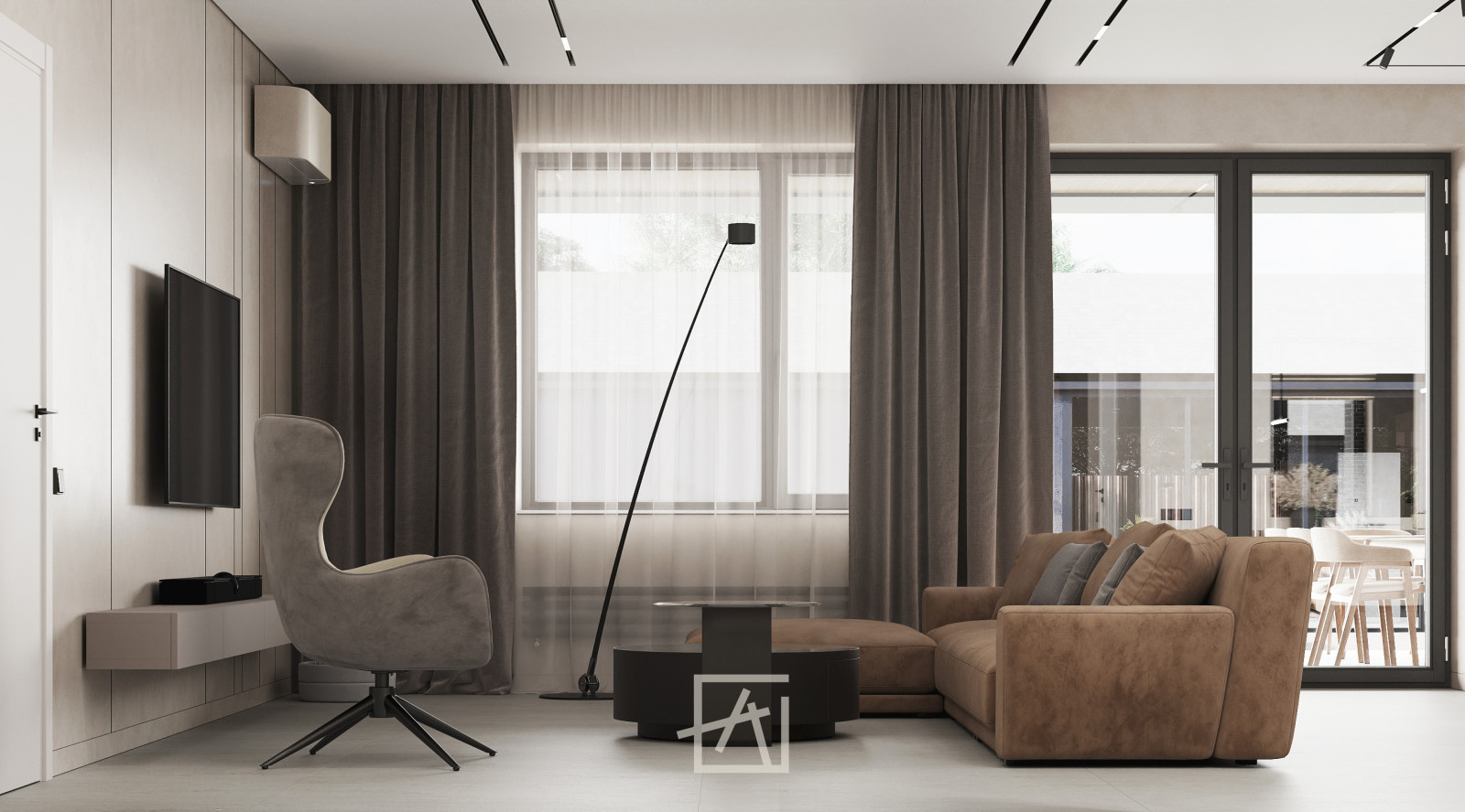 Кухня-гостиная 56 м²