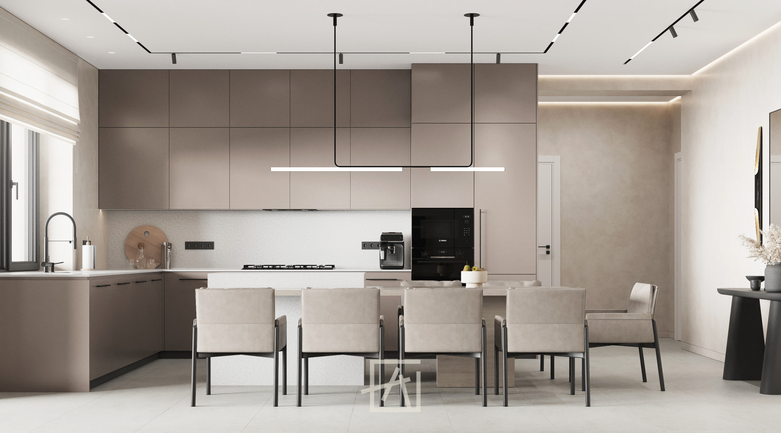 Кухня-гостиная 56 м²