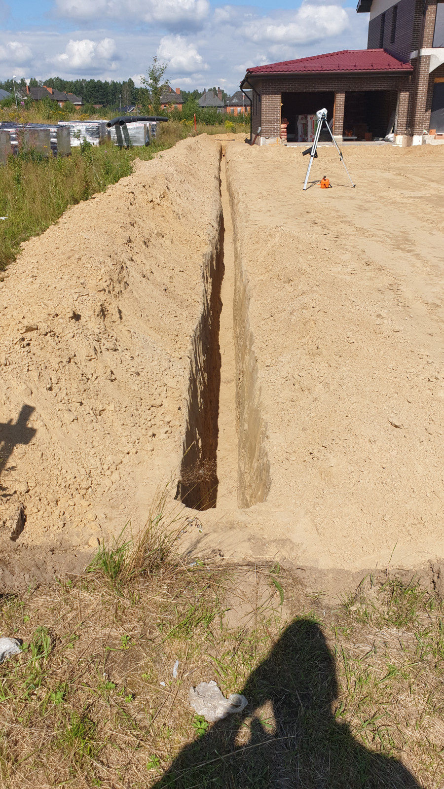 Благоустройство участка загородного дома, устройство дренажа и водоотведение