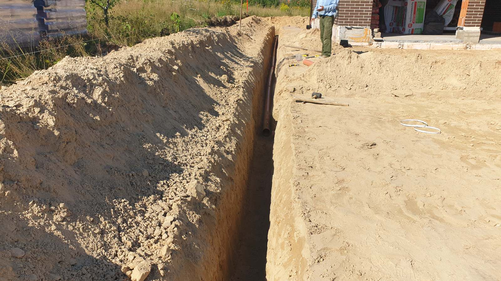 Благоустройство участка загородного дома, устройство дренажа и водоотведение