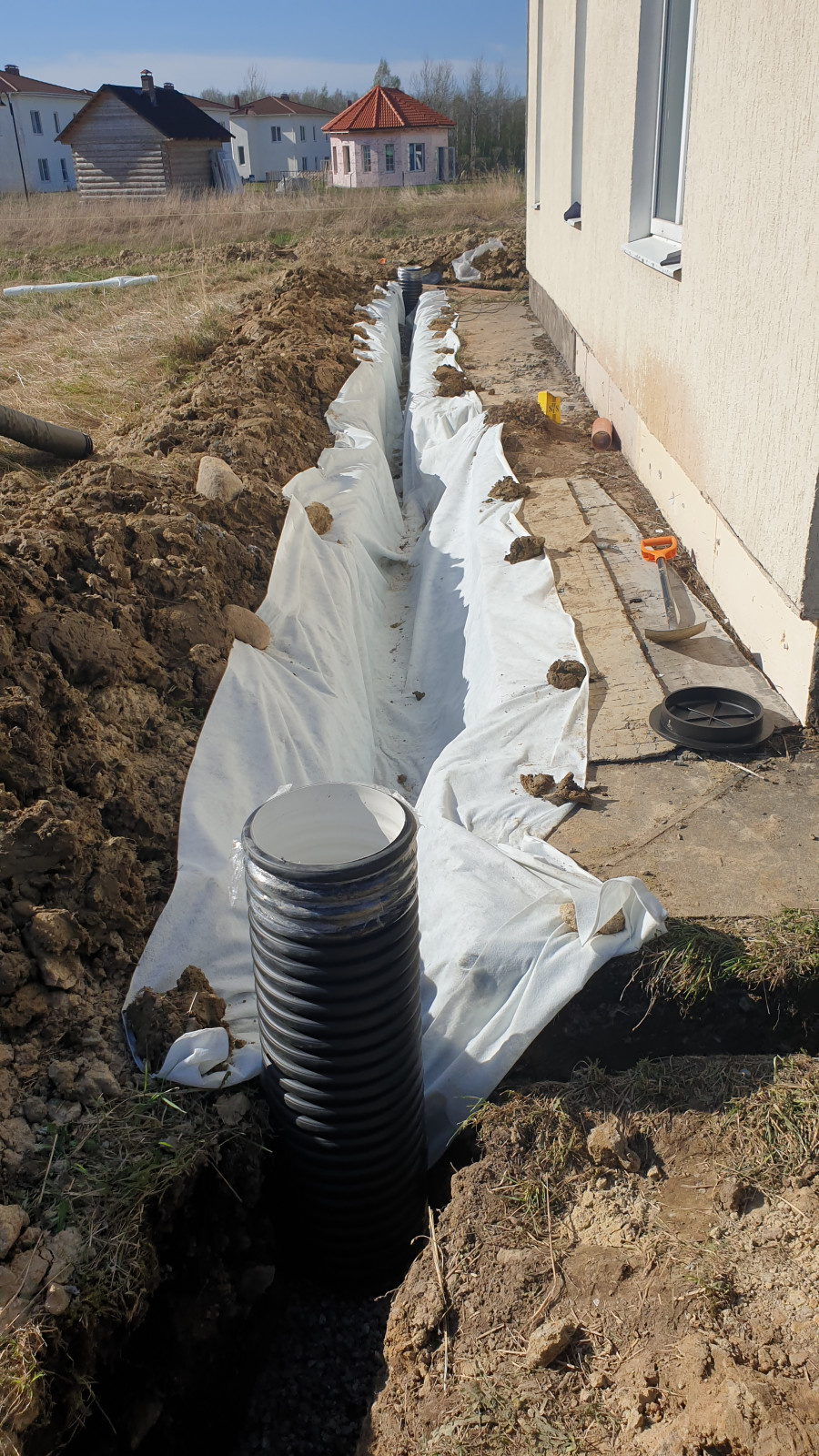 Дренаж участка, ограждение, парковка