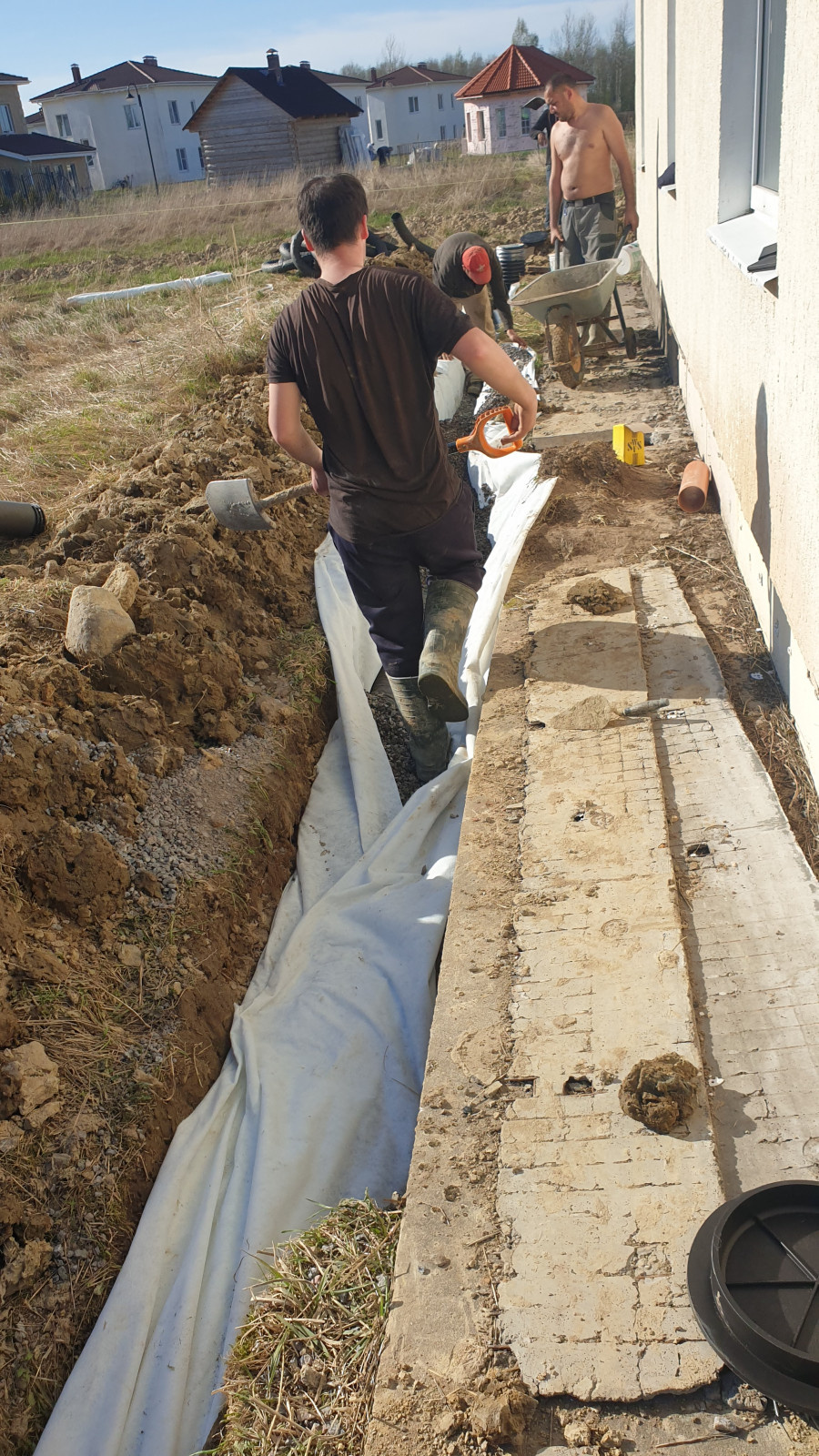 Дренаж участка, ограждение, парковка