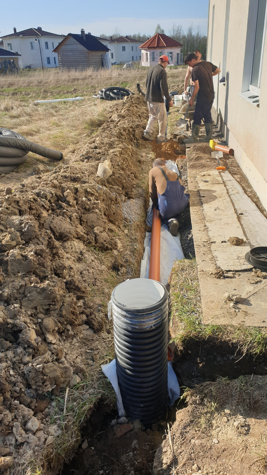 Дренаж участка, ограждение, парковка