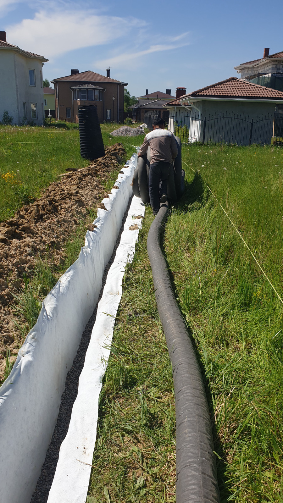 Дренаж участка, ограждение, парковка