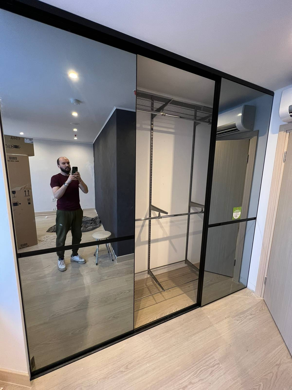 ШКАФ-КУПЕ " НОВО"-графит