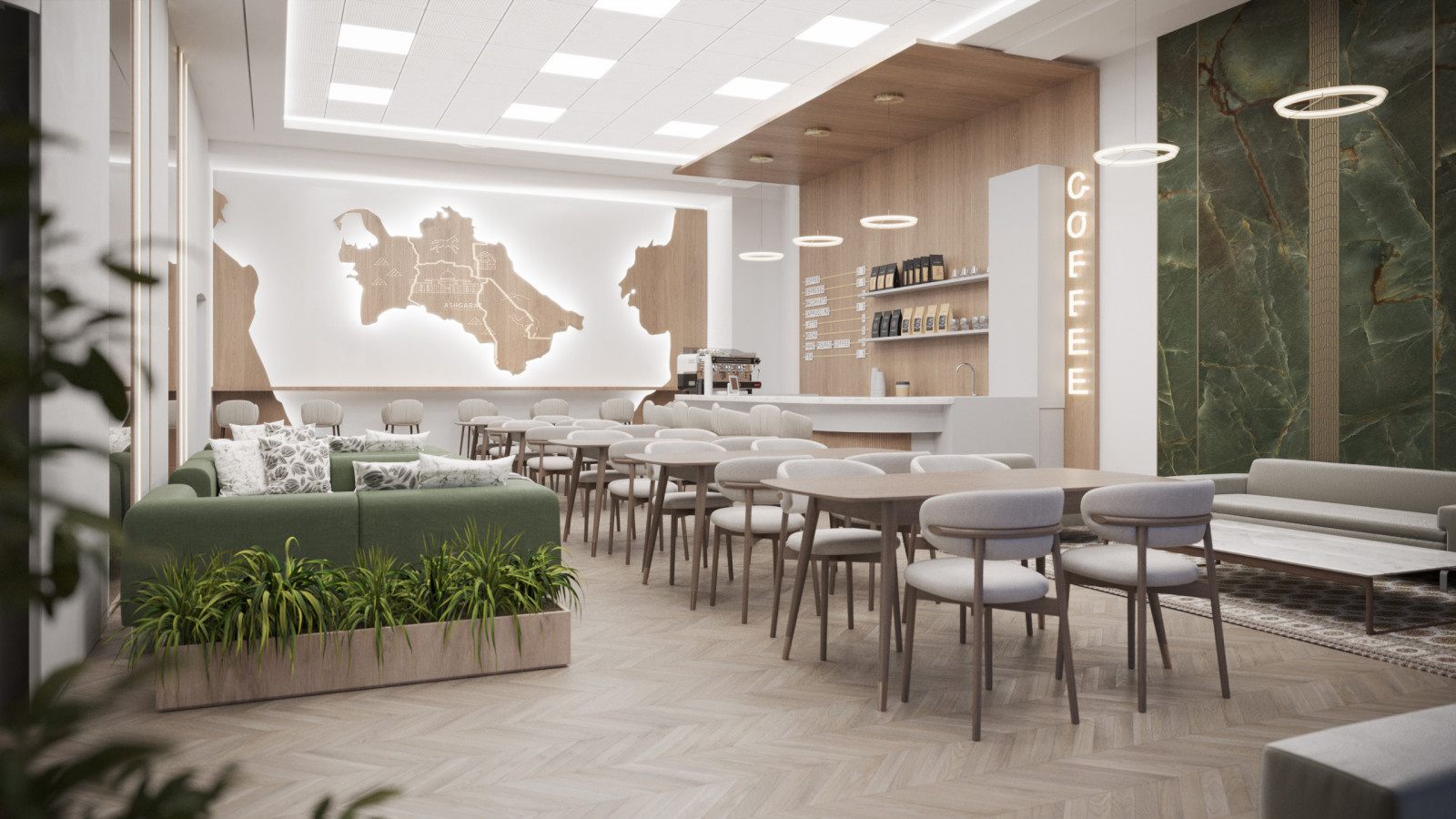 Airport cafe