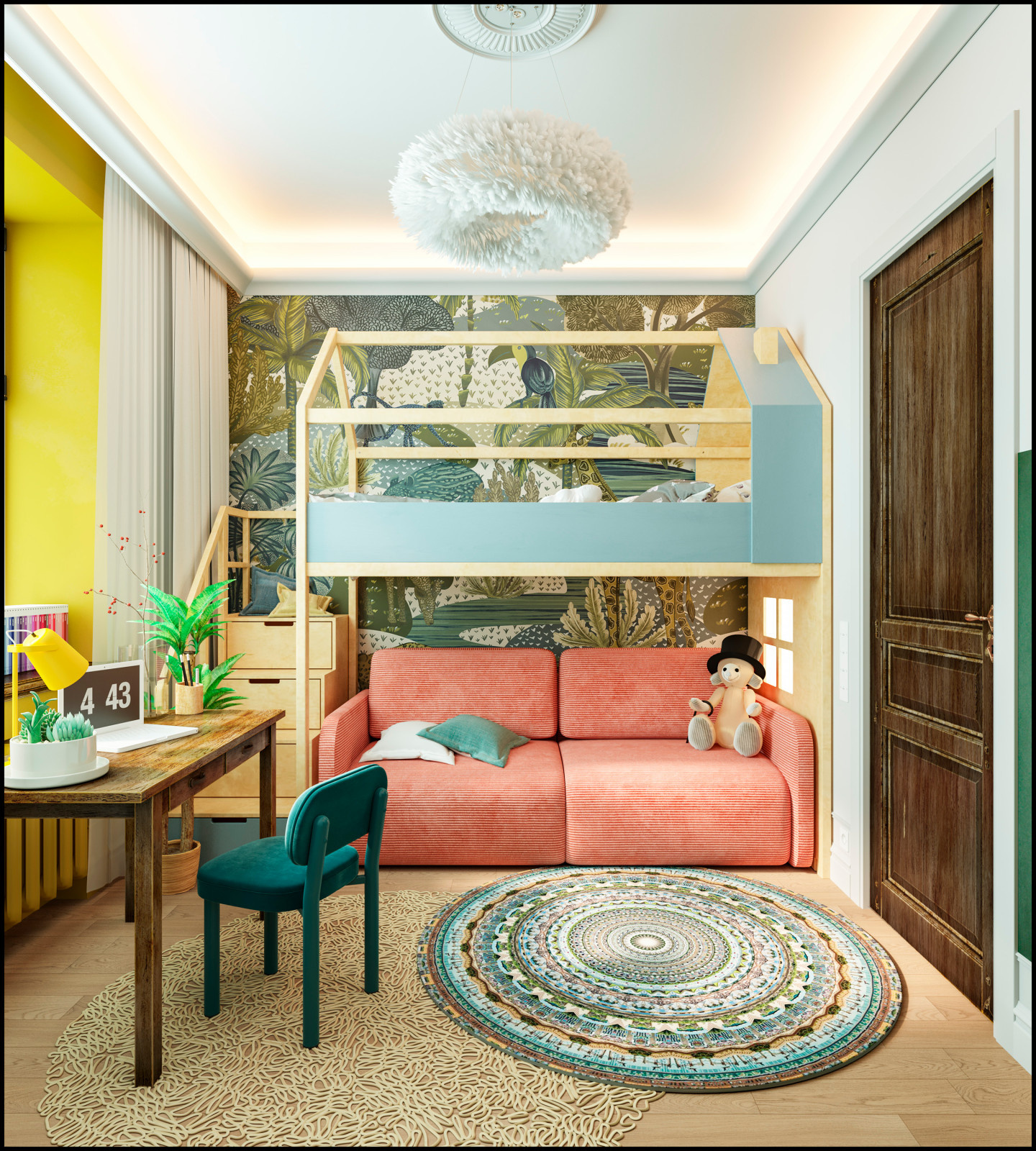 Дизайн детской для девочки