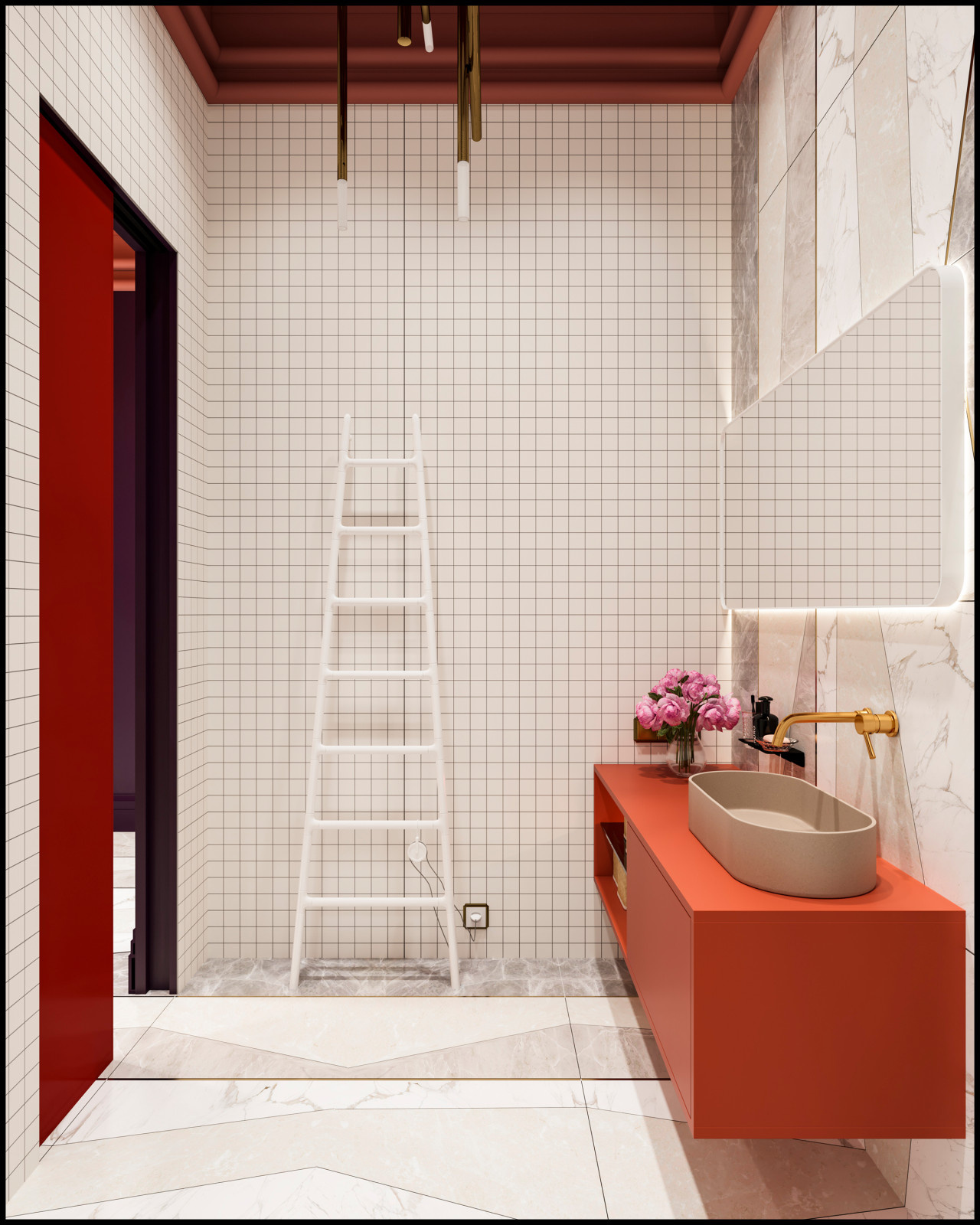 Дизайн не для всех в 3-хкомнатной сталинке 120 м2 на Малой Ордынке