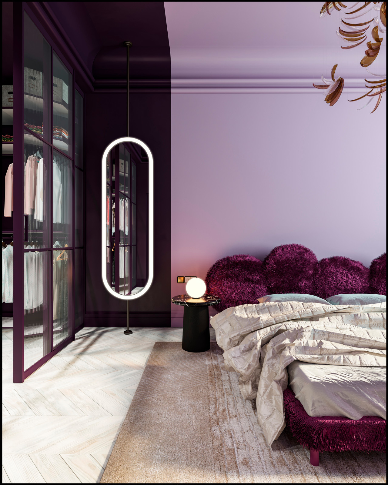 Дизайн не для всех в 3-хкомнатной сталинке 120 м2 на Малой Ордынке