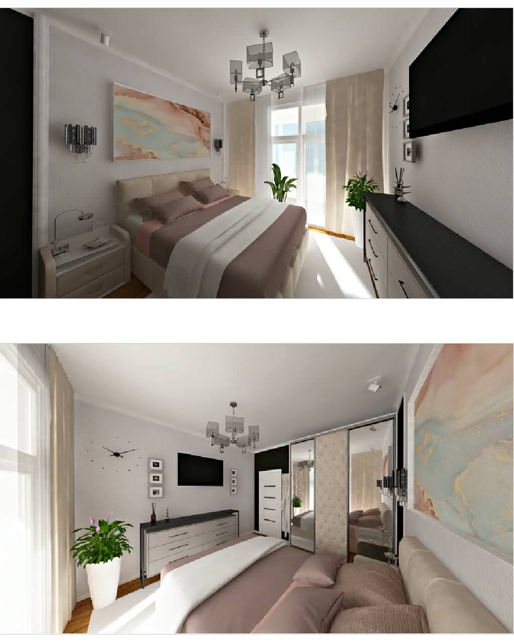 Проект городской квартиры для семьи с одним ребенком