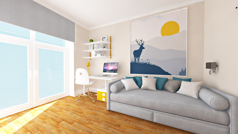 Проект городской квартиры для семьи с одним ребенком