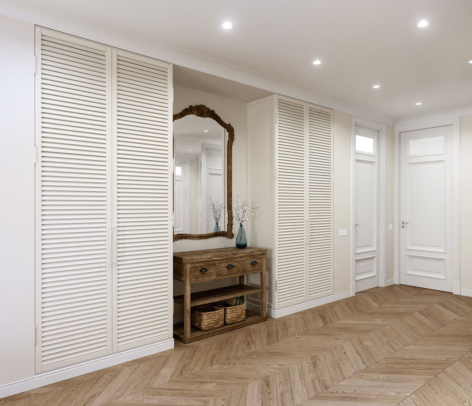 Интерьер прихожей в квартире, ЖК "Жизнь на Плющихе"