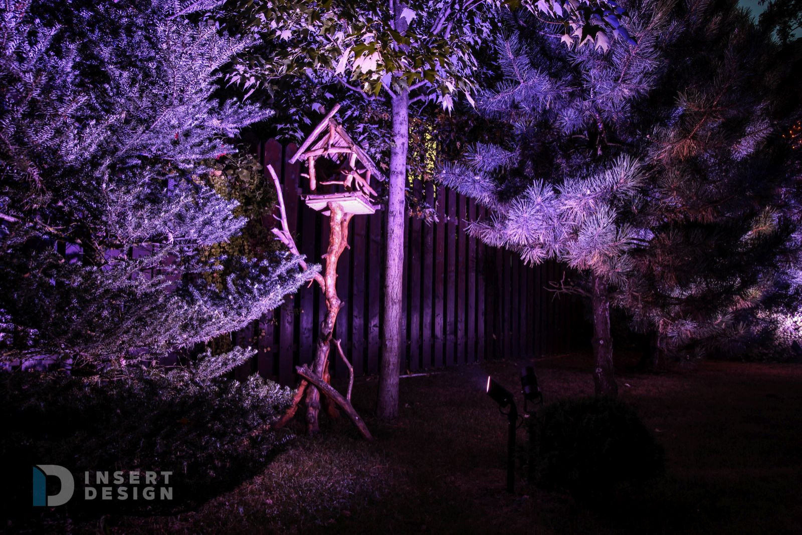 Ландшафтное освещение территории загородного дома в Пушкино, Подмосковье