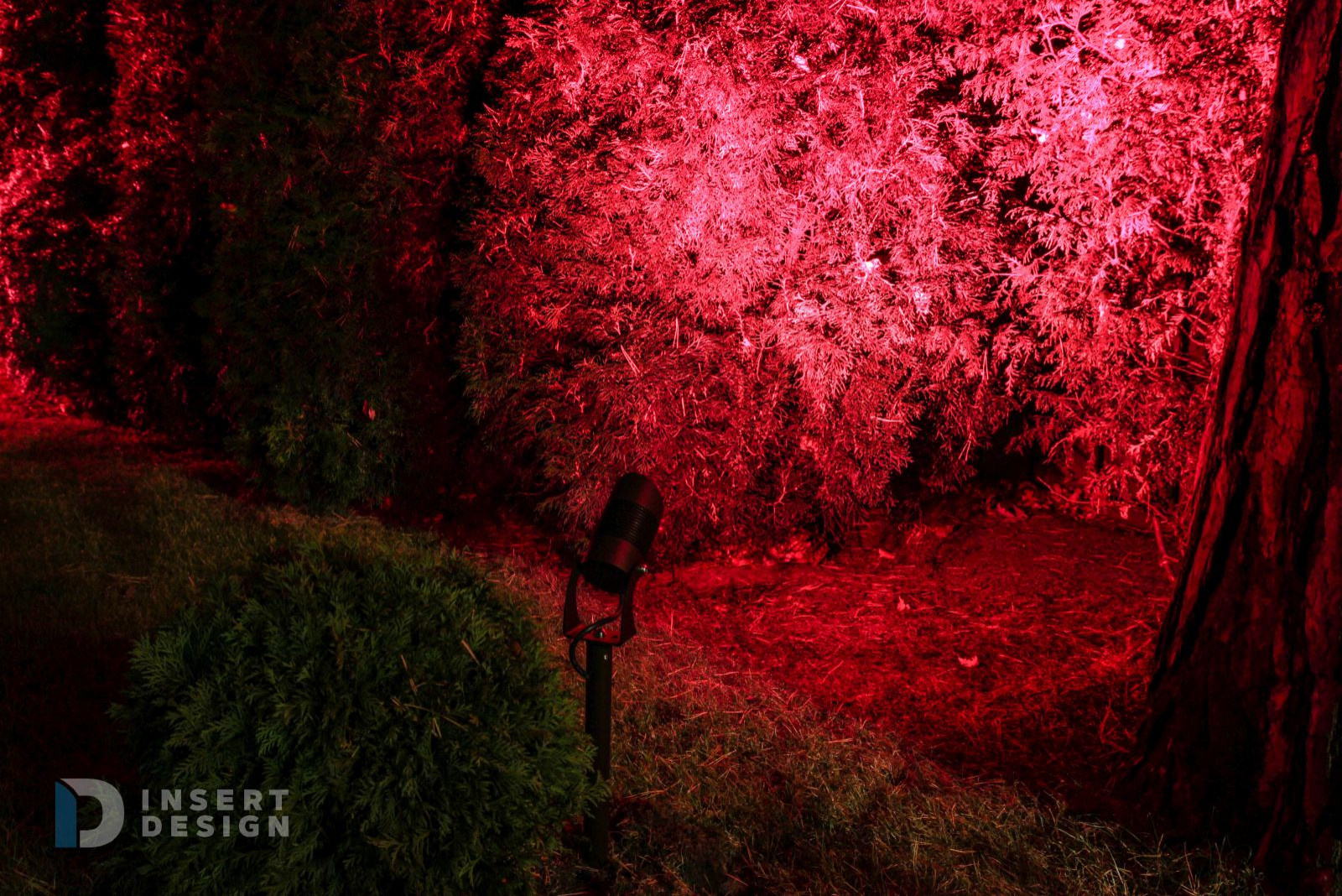 Ландшафтное освещение территории загородного дома в Пушкино, Подмосковье