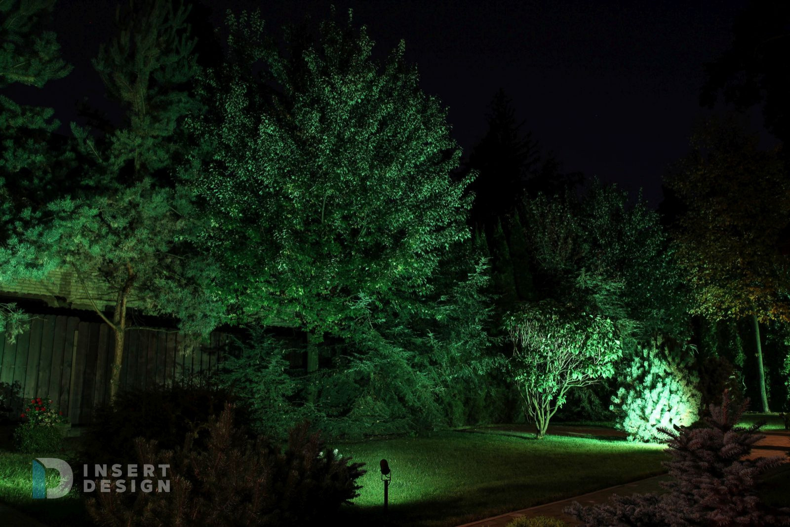Обложка проекта: Ландшафтное освещение территории загородного дома в Пушкино, Подмосковье