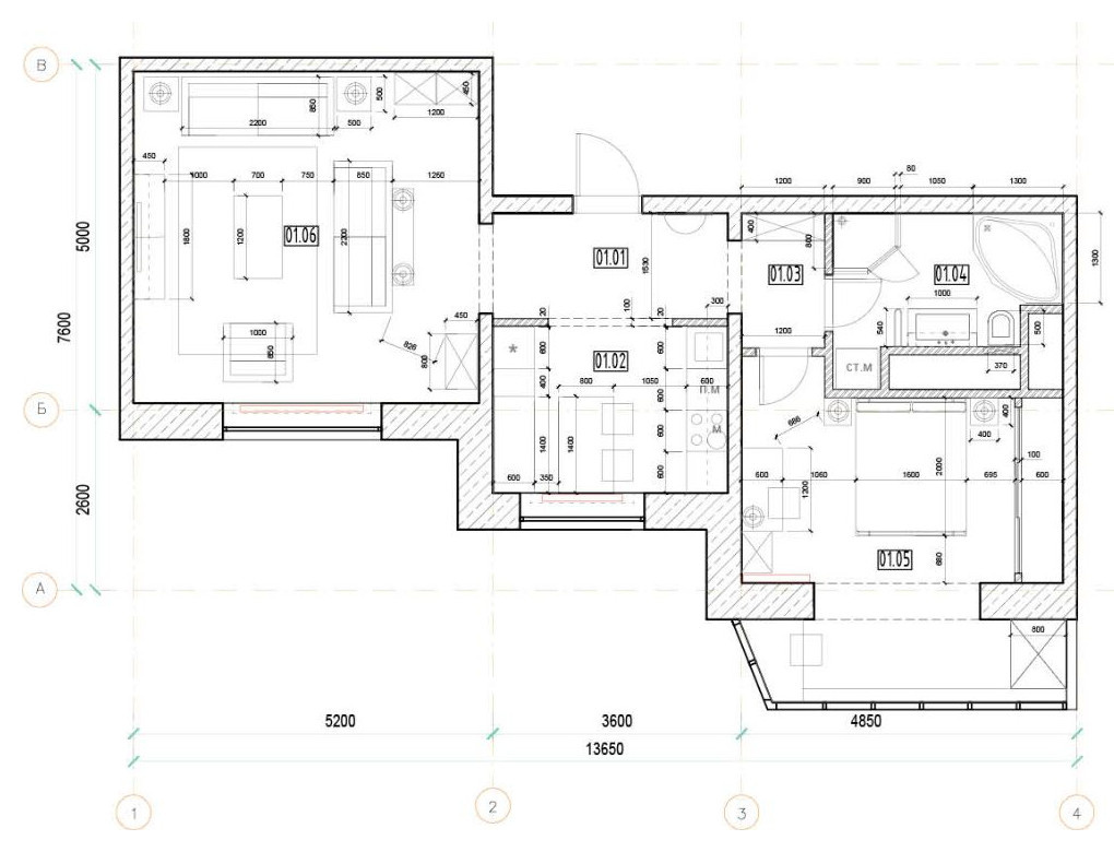 ЖК ''Академическая жемчужина'' 65м2