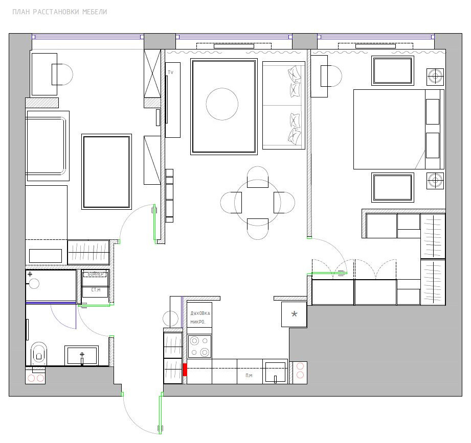 ЖК ''Родной город Воронцовский парк'' 70м2