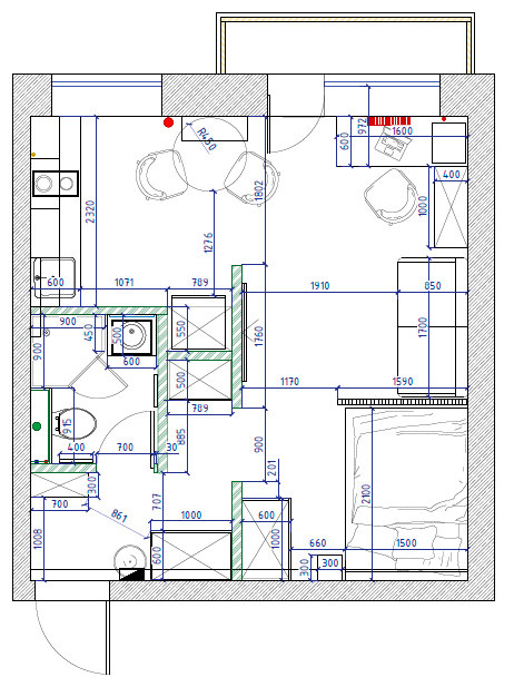 Небольшая квартира для студента в центре Москвы