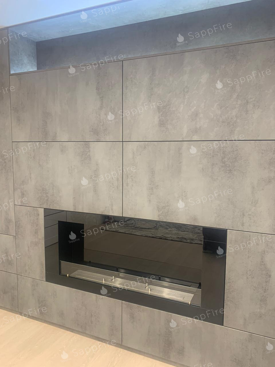 Обложка проекта: Таинственная Красота: Биокамин из Черного Стекла