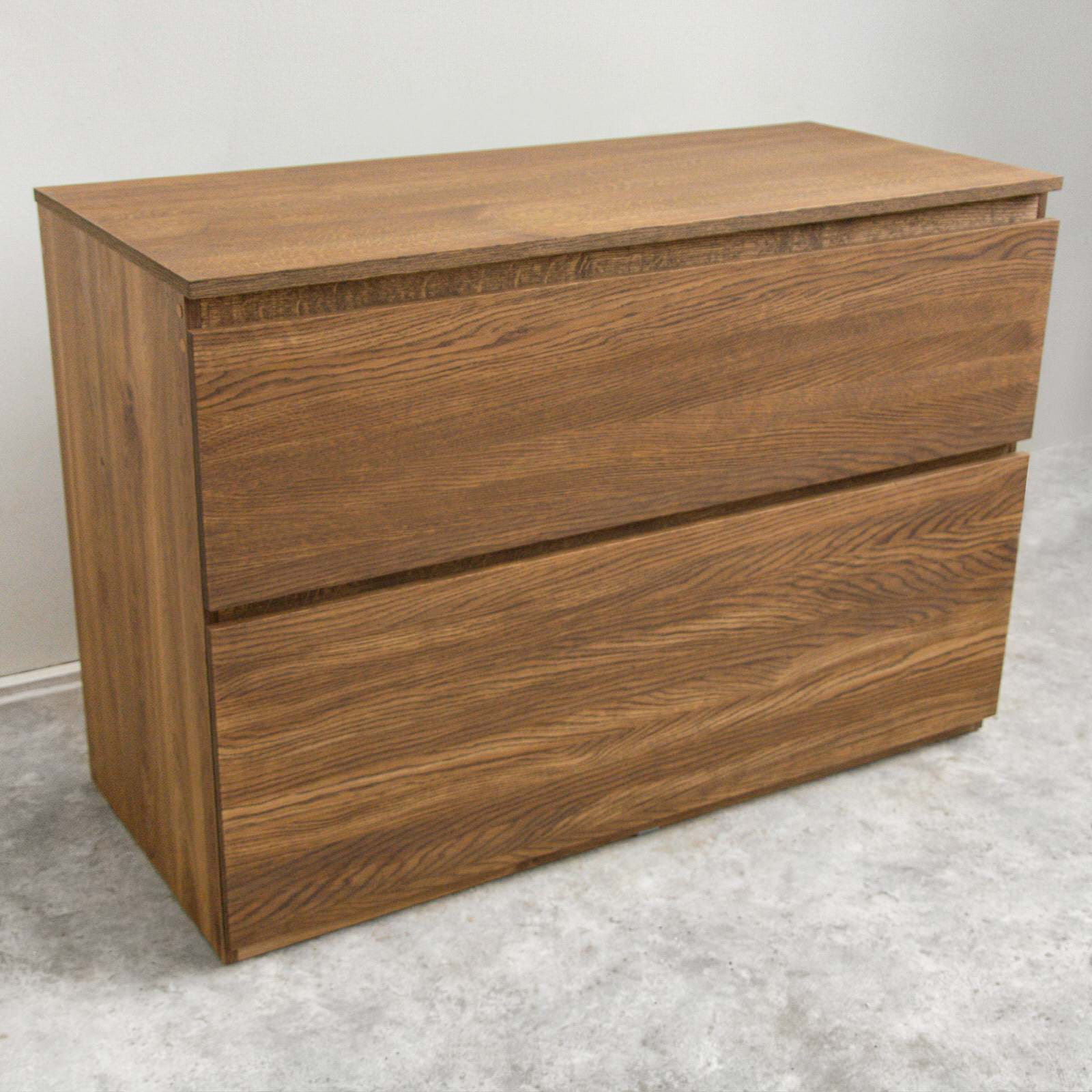 Тумба под умывальник на заказ из дерева производство мебели в ванную