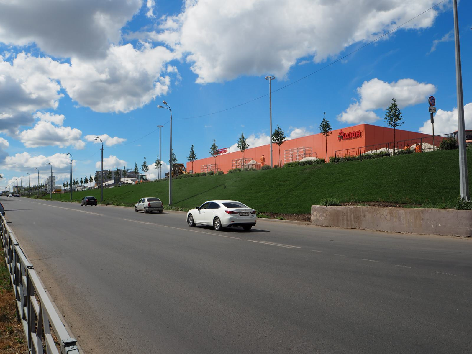 Благоустройство ландшафта торгового центра