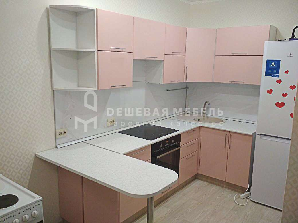 Розовая кухня "Выгода арт.84" класса эконом