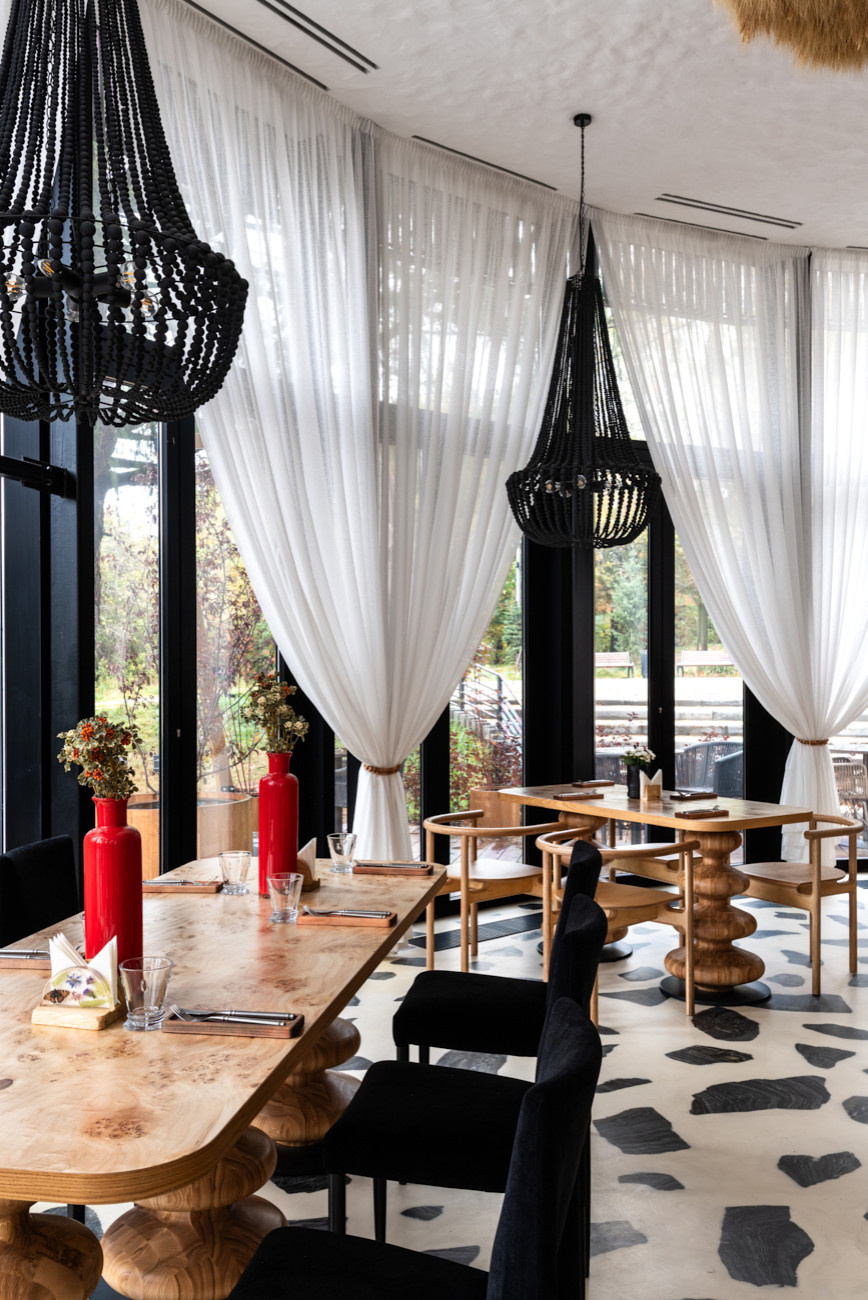 Дизайн штор. Ресторан «КультуRa»